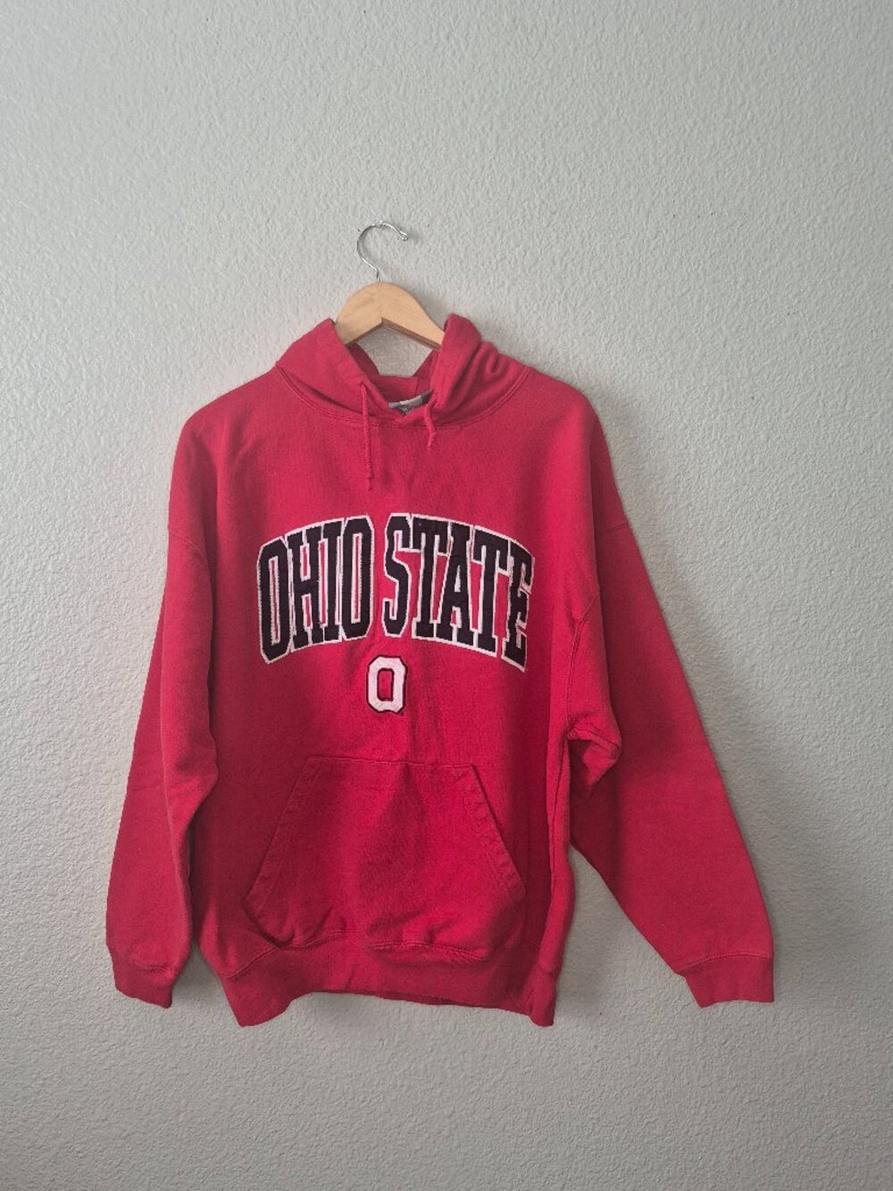 J. America Unisex Size: XL Ohio State Buckeyes Pullover Drawstring Hoodie